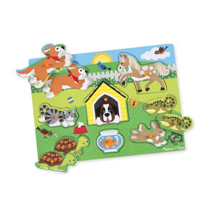 Pets Peg Puzzle - 8 Pieces Toy Melissa and Doug 