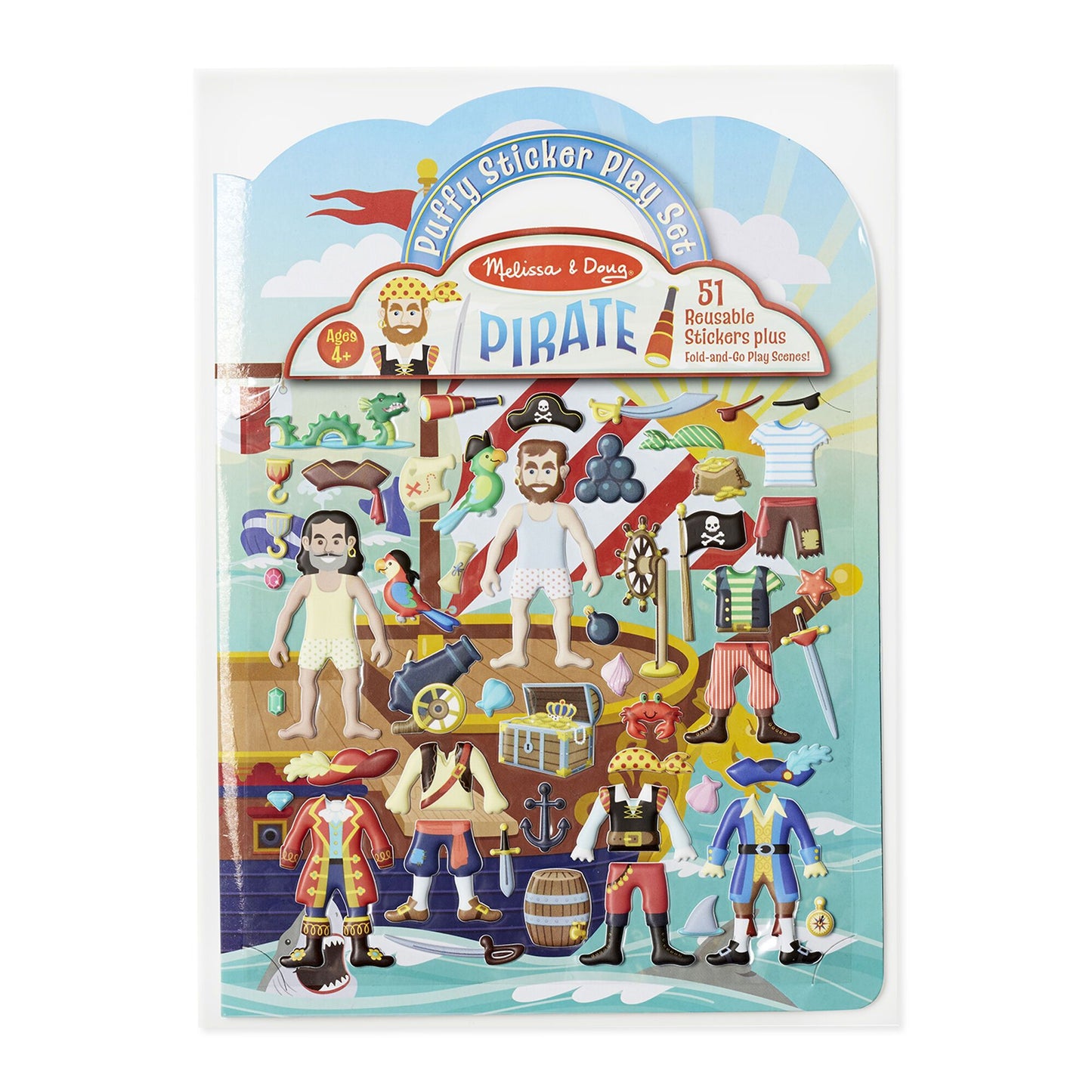 Reusable Puffy Stickers - Pirate Melissa and Doug 