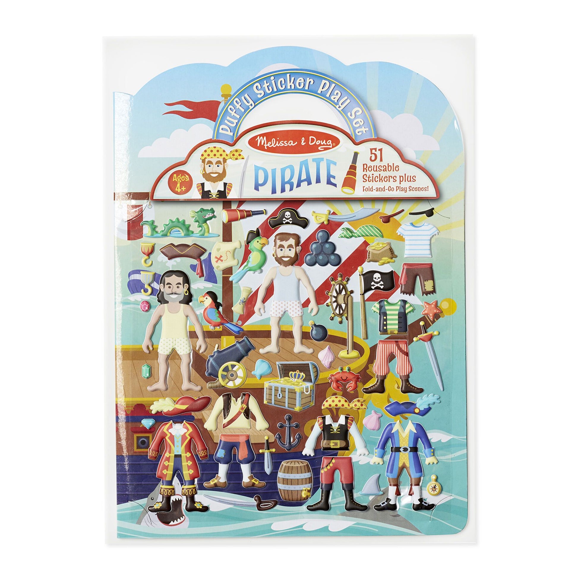 Reusable Puffy Stickers - Pirate Melissa and Doug 