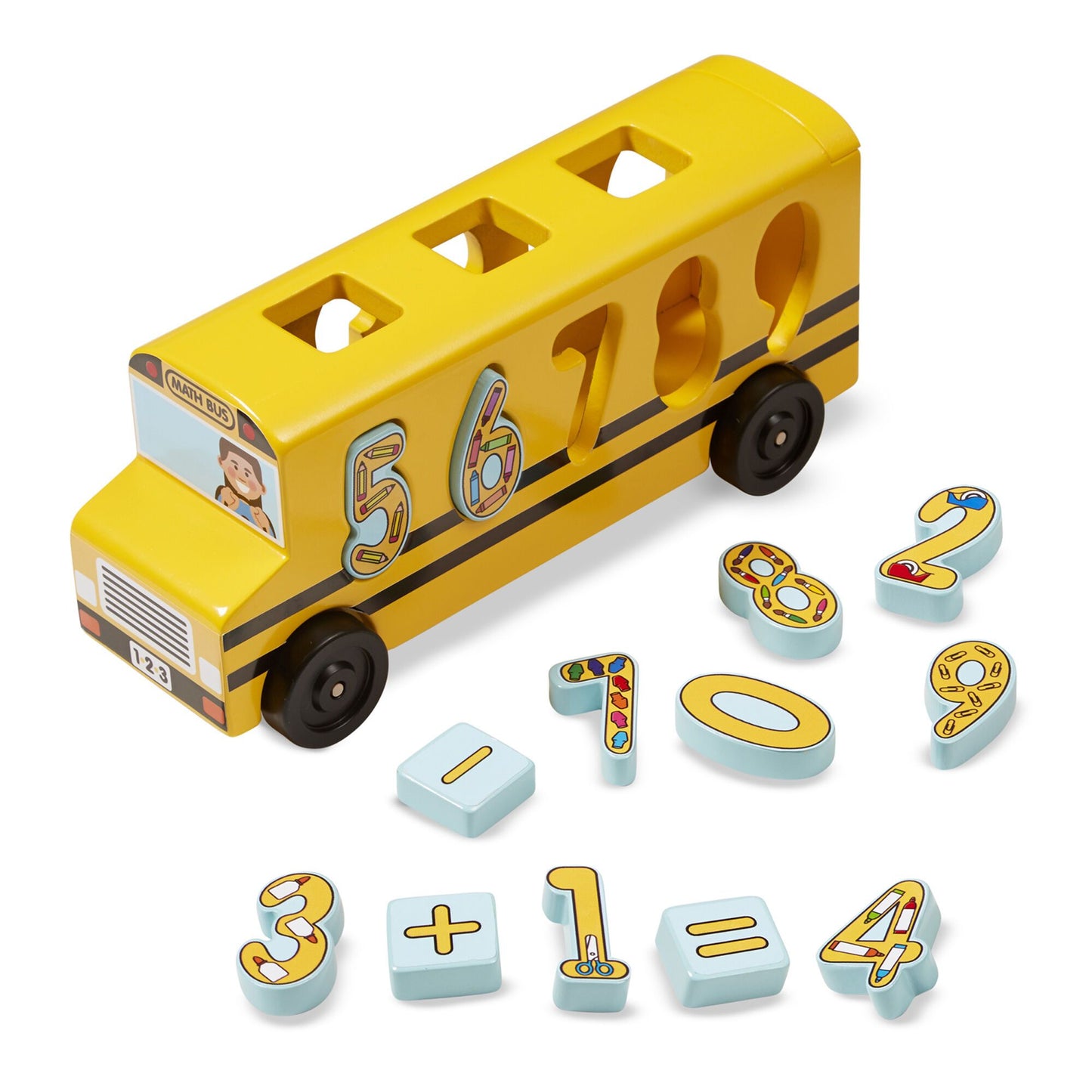 Number Matching Maths Bus Melissa and Doug 