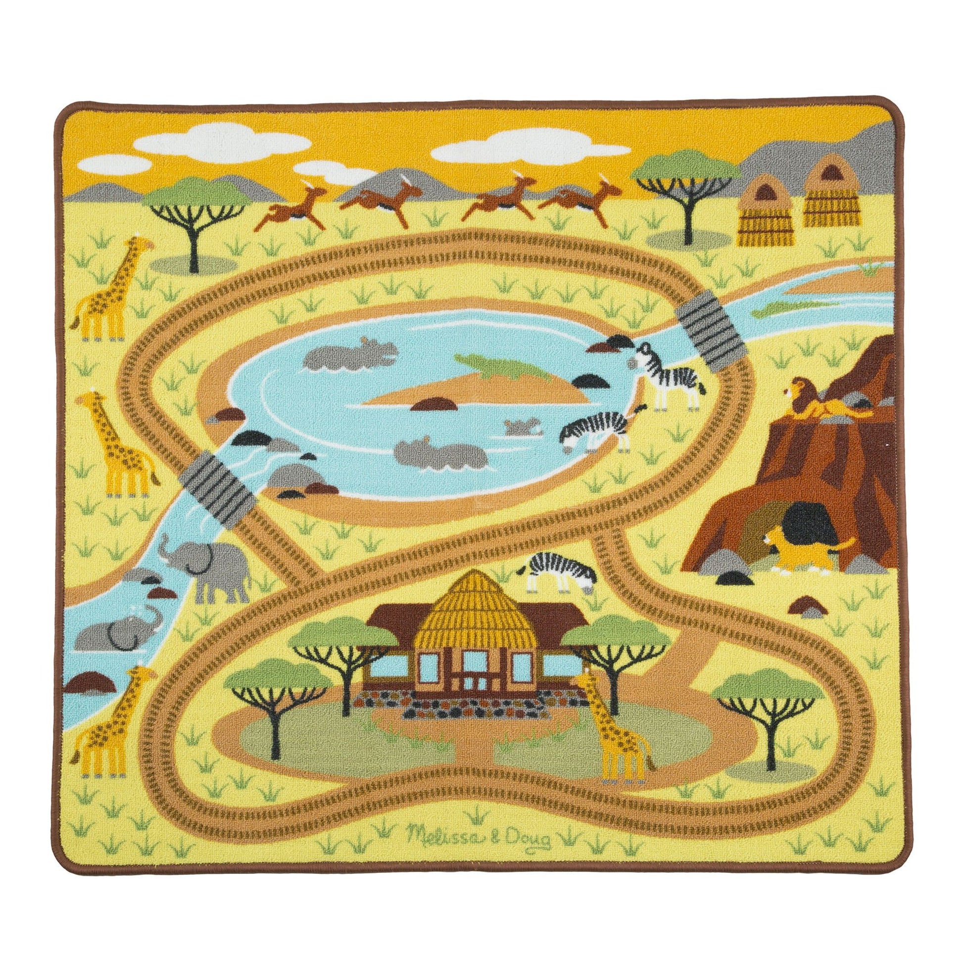 Around the Savanna Safari Rug Melissa and Doug 