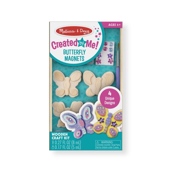 Created by Me! Butterfly Magnets Wooden Craft Kit Toy Melissa and Doug 