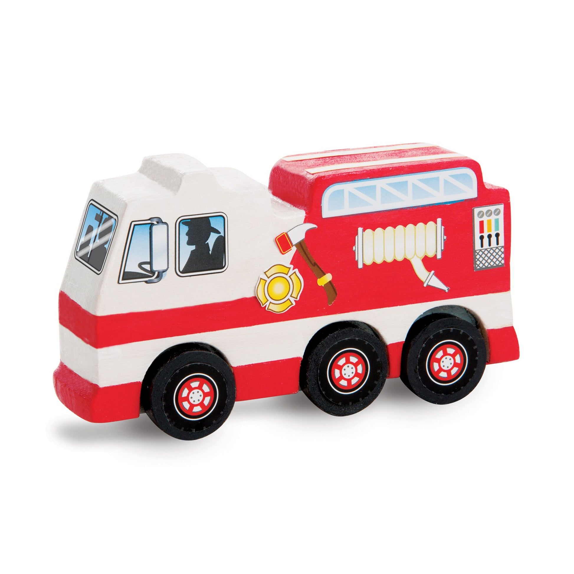 Wooden Rescue Vehicles Set Melissa and Doug 