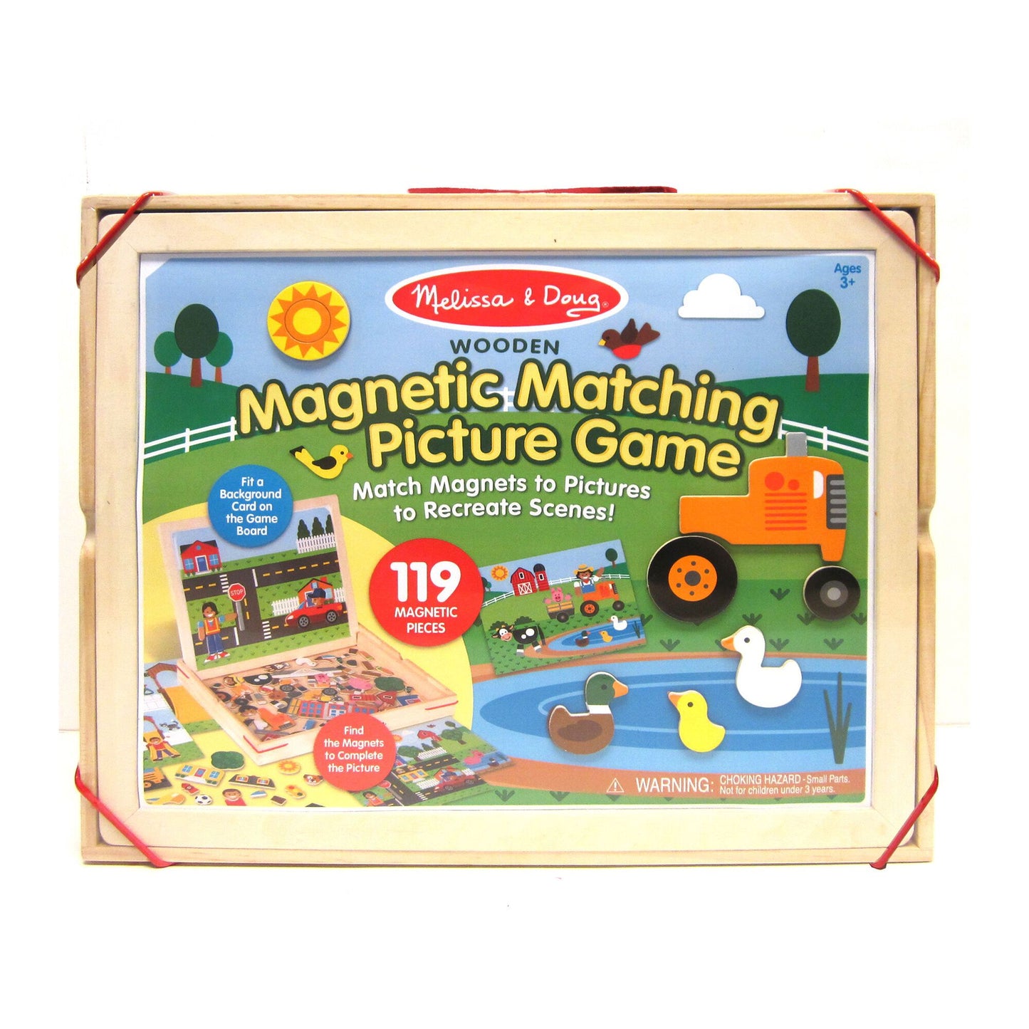 Wooden Magnetic Matching Picture Game Melissa and Doug 