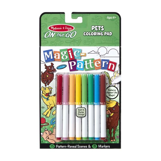 Magic-Pattern - Pets Coloring Pad - On the Go Travel Activity Toy Melissa and Doug 