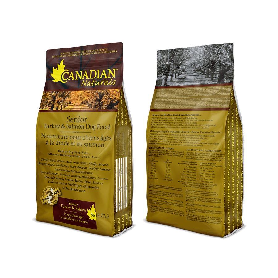 Canadian Naturals Senior Dog Turkey & Salmon 5LB Dog Food Canadian Naturals 