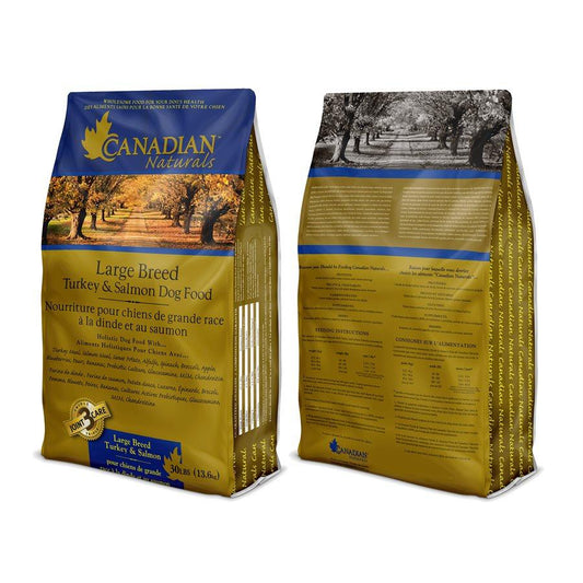 Canadian Naturals Large Breed Dog Turkey & Salmon 15LB Dog Food Canadian Naturals 