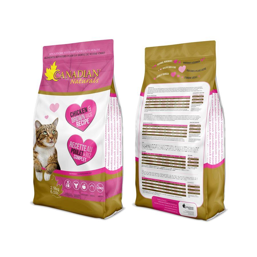 Canadian Naturals Adult Cat Chicken & Brown Rice 3LB Cat Food Canadian Naturals 
