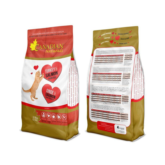 Canadian Naturals Adult Cat Grain Free Turkey & Salmon 3LB Cat Food Canadian Naturals 