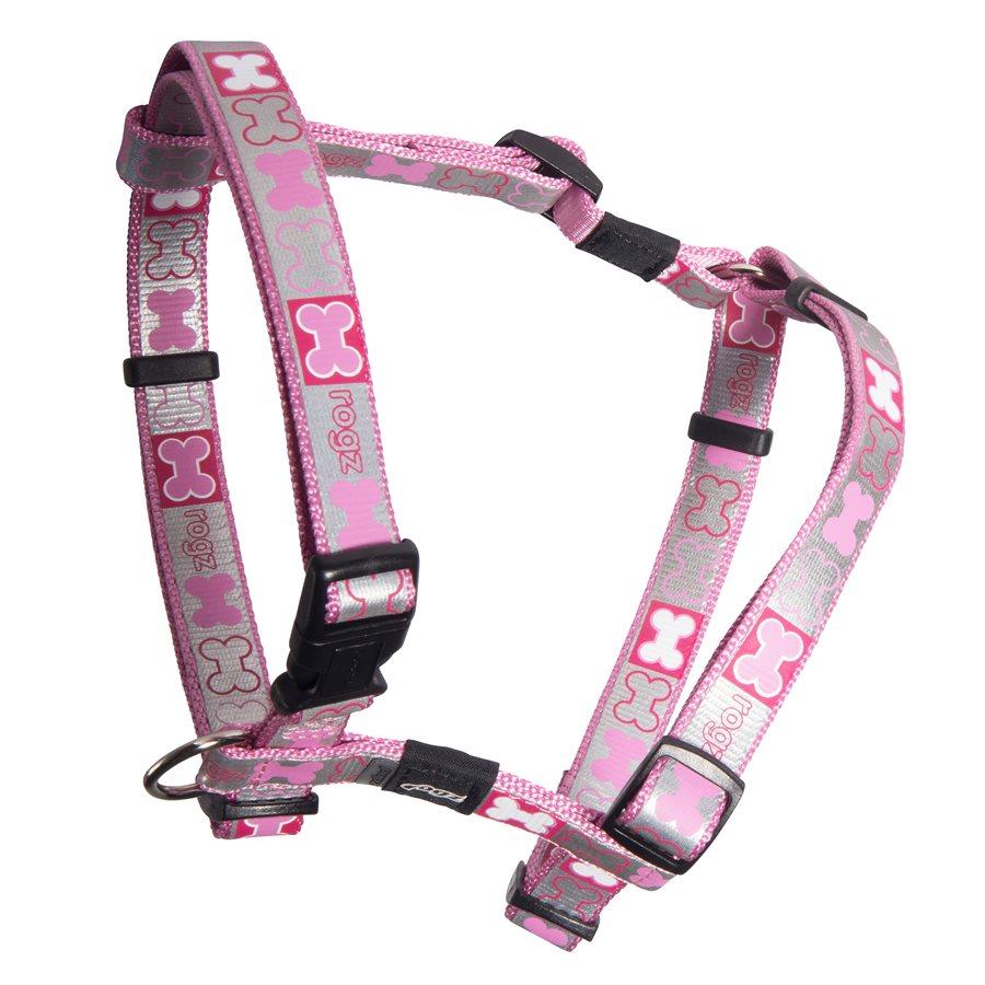 ROGZ Pupz Reflecto H-Harness Pink Small Dog Supplies ROGZ 
