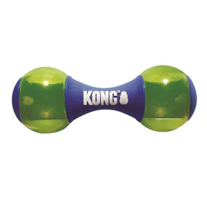 KONG Squeezz Action Dumbbell Blue Large Dog Supplies KONG 