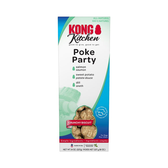 KONG Kitchen Crunchy Biscuit Poke Party 8oz