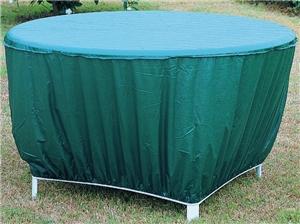 Seasonal Trends CVRA-RT-D Table Cover, 24 in H, Vinyl, Green Outdoor Furniture Seasonal trends 