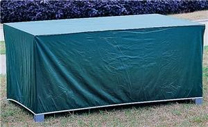 Seasonal Trends CVRA-RCT-D Table Cover, 74 in L, 46 in W, 24 in H, Vinyl, Green Outdoor Furniture Seasonal trends 