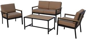 Seasonal Trends XSX6814P04NS1 Chat Set, Wood Outdoor Furniture Seasonal trends 