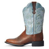 Ariat Women's Quickdraw Brown Oiled Rowdy / Sapphire Blue