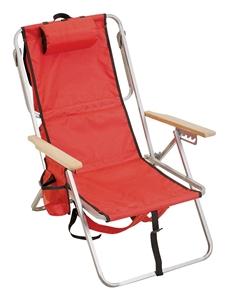 Rio Brands 4-Position Backpack Chair, 250 Lb Load, 11 In, 30 In H X 22-1/4 In W X 29-1/2 In D, Steel Frame Outdoor Furniture Rio brands 