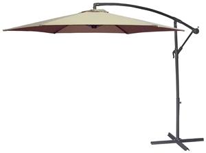 Seasonal Trends UMSC10BKOBD-04 Solar Offset Taupe Umbrella, 10 ft L Canopy Outdoor Furniture Seasonal trends 