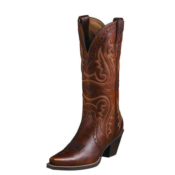 Heritage Western X Toe Western Boot Boots Ariat 6 Vintage Caramel B