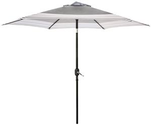 UMBRELLA SOL&STRPD BLK&TAN 9FT Outdoor Furniture Seasonal trends 