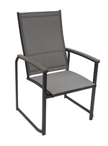 Seasonal Trends C1806SBK/PW002CY0 Dining Sling Chair, Aluminum Frame Outdoor Furniture Seasonal trends 