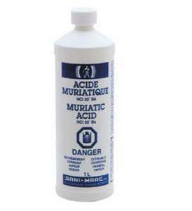 SANI MARC 301000011 Muriatic Acid, 1 L Pool & Spa Chemicals Sani marc 
