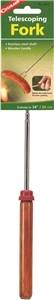 Coghlans 9670 Telescoping Fork, 34 in L, Chrome Plated