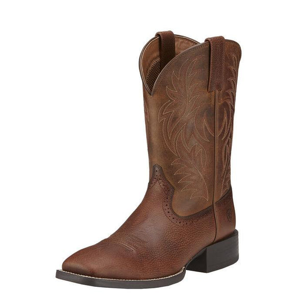 Sport Wide Square Toe Western Boot Boots Ariat Brown 9 EE