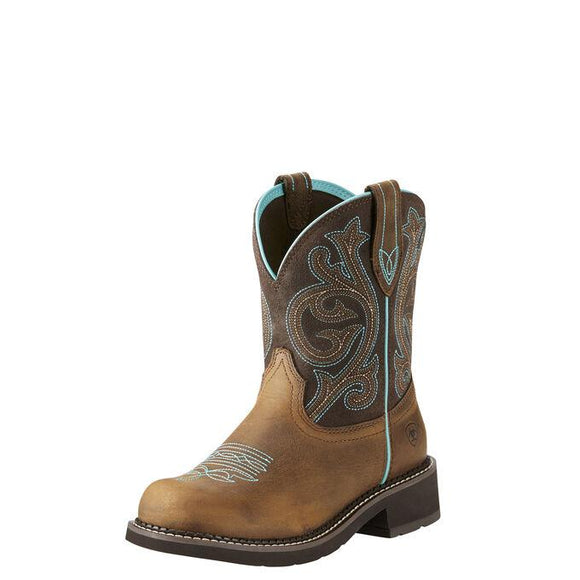Fatbaby Heritage Western Boot Boots Ariat Brown 6 B