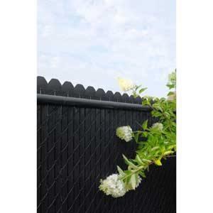 SLAT PRIVACY 48IN BLK PVC Fencing Plastival 