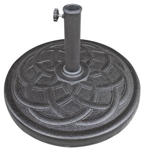 Seasonal Trends 69330 Umbrella Base, 21.65 in Dia, 21.65 in L, 13.2 in H, Resin/Steel/Plastic, Black Outdoor Furniture Seasonal trends 