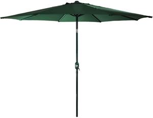 Seasonal Trends 60035 Crank Umbrella, 92.9 in H Pole, Polyester Fabric, Hunter Green Fabric, Steel Frame Outdoor Furniture Seasonal trends 