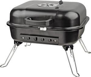 Omaha GY916 Charcoal Grill, 14 in W Cooking Surface, 13.3 in D Cooking Surface, Steel Grills, Smokers & Fireplaces Omaha 