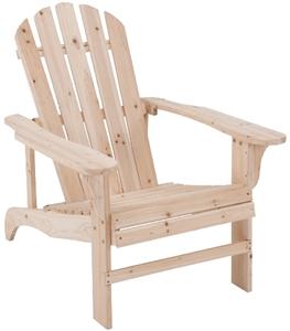 Seasonal Trends JN-16N Adirondack Chair, Natural Frame Outdoor Furniture Seasonal trends 