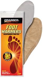 Grabber FWSMES Heat Treat Foot Warmer, 3 x 9/3-1/2 x 10 in, 95 - 102 deg F, 5+ hr of Warmth, Small/Medium Size Camping & Outdoor Grabber 