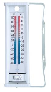 Thermor TR611 Thermometer, -80 to 120 deg F, Aluminum, White Outdoor Thermometers & gauges Thermor 