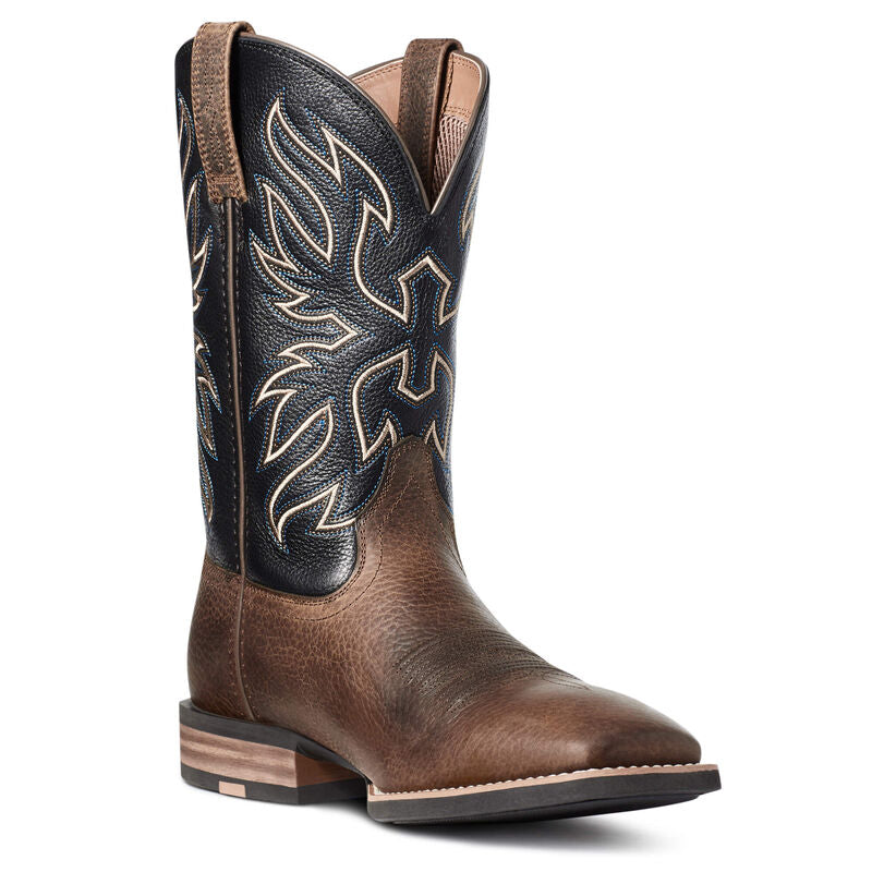 Ariat Men's Everlite Vapor Western Boot - Distressed Brown/Blk Deertan