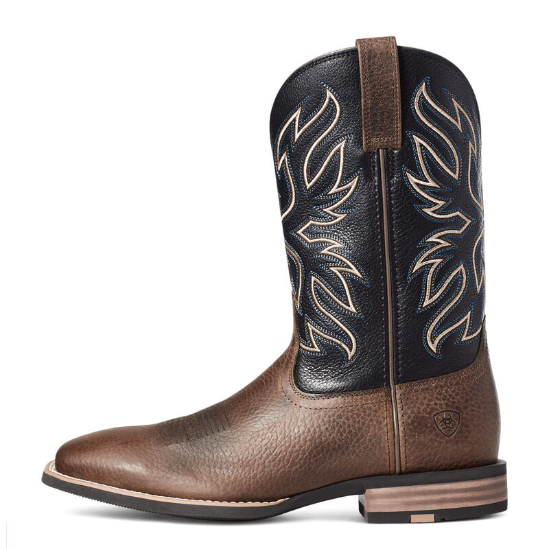 Ariat Men's Everlite Vapor Western Boot - Distressed Brown/Blk Deertan