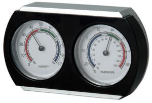 Thermor TR415 Indoor Hygrometer, -10 to 130 deg F, Plastic, Black/Silver Outdoor Thermometers & gauges Thermor 