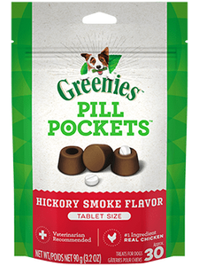 Greenies Pill Pockets Hickory Smoke Flavour Tablet Size 3.2oz