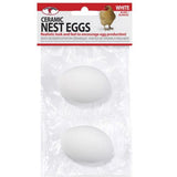 Ceramic Nest Eggs poultry Kane Vet Supplies White 