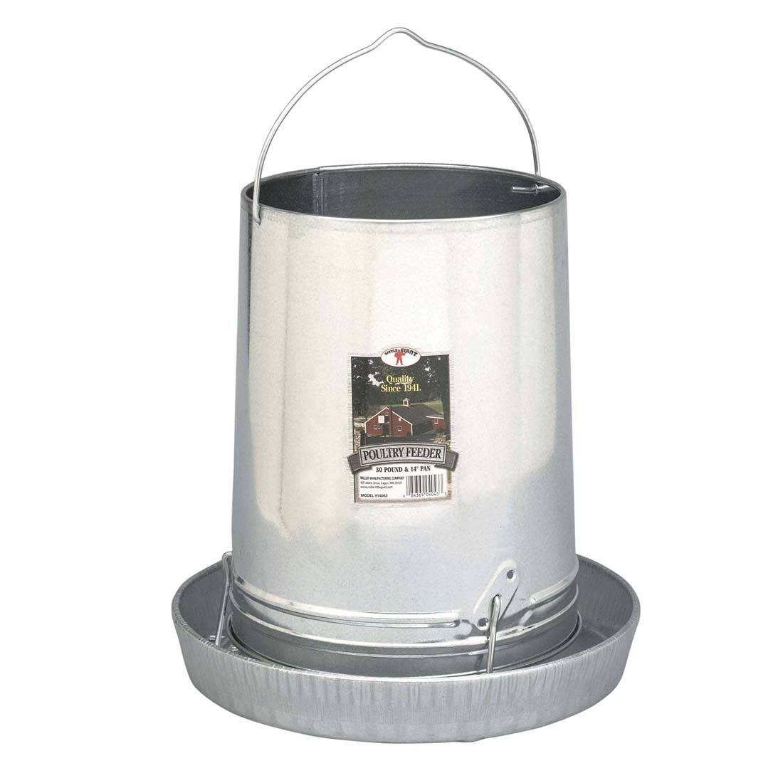 Feeder - Hanging - Galvanized Poultryfeeder Kane Vet Supplies 12lb 