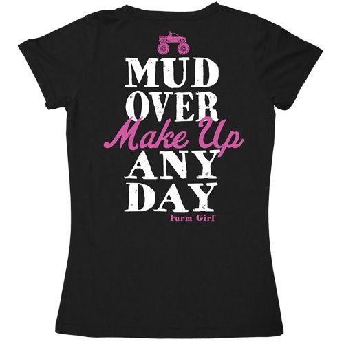 Farm Girl Ladies Short Sleeved T-Shirt Farm Girl Large 
