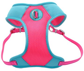 Pet Attire Pro Mesh Dog Harness Small Fuchsia with Teal 5/8in