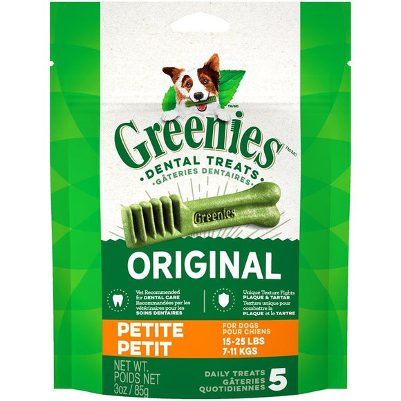 Greenies Original Trial Treat Pak 3oz Petite Dog Supplies Greenies 