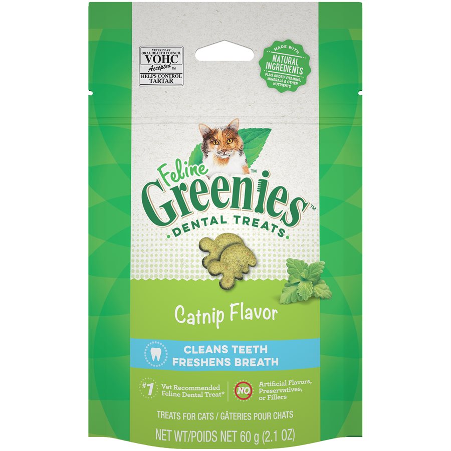 Greenies Feline Catnip Complete Dental Treat 2.1oz