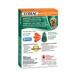 Zodiac Smart Shield Powerspot Dog Under 30lb Dog Supplies Zodiac 