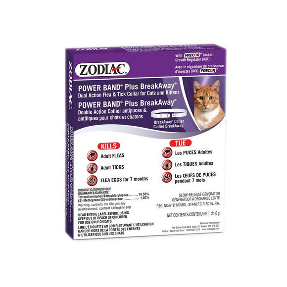 Zodiac Powerband Plus B/A Collar Cat/Kitten Cat Supplies Zodiac 