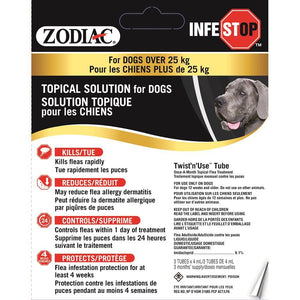 Zodiac Infestop Topical Flea Adulticide for Dogs Over 25KG Dog Supplies Zodiac 