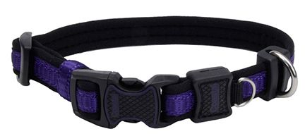 Inspire Adjustable Neoprene Collar Purple Dog 1X1PC 1x14-20in